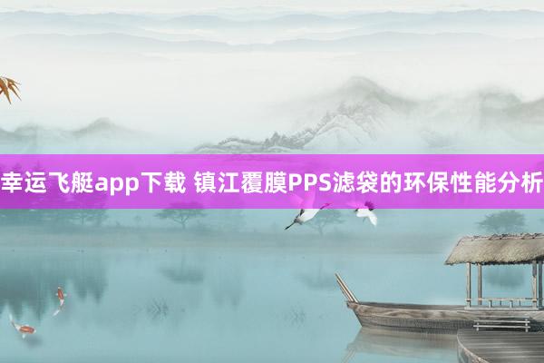幸运飞艇app下载 镇江覆膜PPS滤袋的环保性能分析